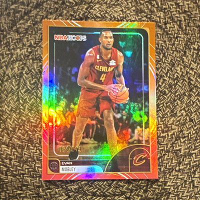 Topps NBA Hoops 2024-25 Evan Mobley #28 Orange/Red Cavaliers Serial #064/249