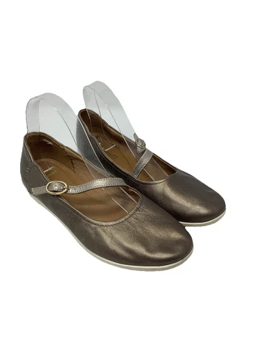 Ballerine Clarks Helina Amo Soft Cushion donna 9M pelle peltro comode Mary Jane