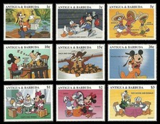 ANTIGUA BARBUDA 1980 - 1997 DISNEY SCOUTS BALLET CHESS VARIOUS SETS & SHEETS MNH