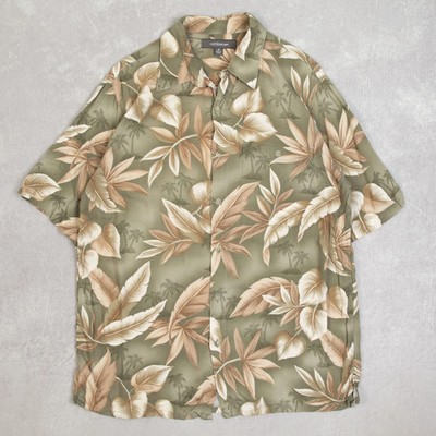 Croft & Barrow Vintage Hawaii gemustertes Kurzarm Hemd Medium Herren 1990er