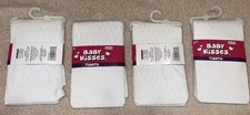 4 pack Baby Kisses Girls White Textured Heart...