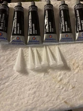 LOT OF 6--- Permatex Black Rtv Silicone Adhesive #81158. (New, no Packaging)