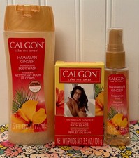 CALGON TAKE ME AWAY HAWAIIAN GINGER FRAGRANCE MIST Bath Beads BODY WASH SET