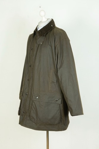 Abrigo Chaqueta Hombre Barbour Northumbria Cera Algodón Oliva Talla 50 XXL - Imagen 4 de 13