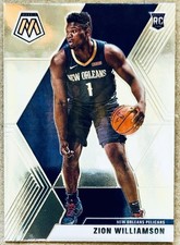 2019-20 PANINI MOSAIC ZION WILLIAMSON ROOKIE CARD RC #209 NM+ PELICANS QTY. rookie card picture