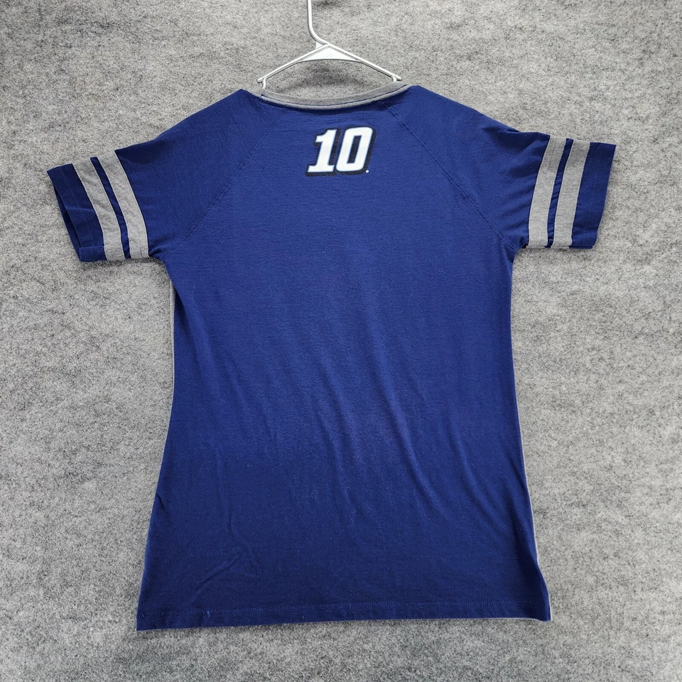 Danica Patrick Shirt Womens Large Gray Short Sleeve V Neck NASCAR Fanatics - Image 2 of 4