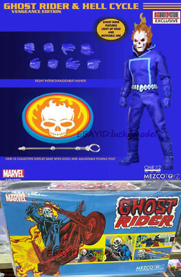 Mezco Toys one:12 Ghost Rider Motorcycle set BBTS limited Action