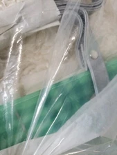 PVC PLAID Avon 2002 Green/Blue/Silver Tote Handbag F68891-1 NEW & SEALED! 11x13