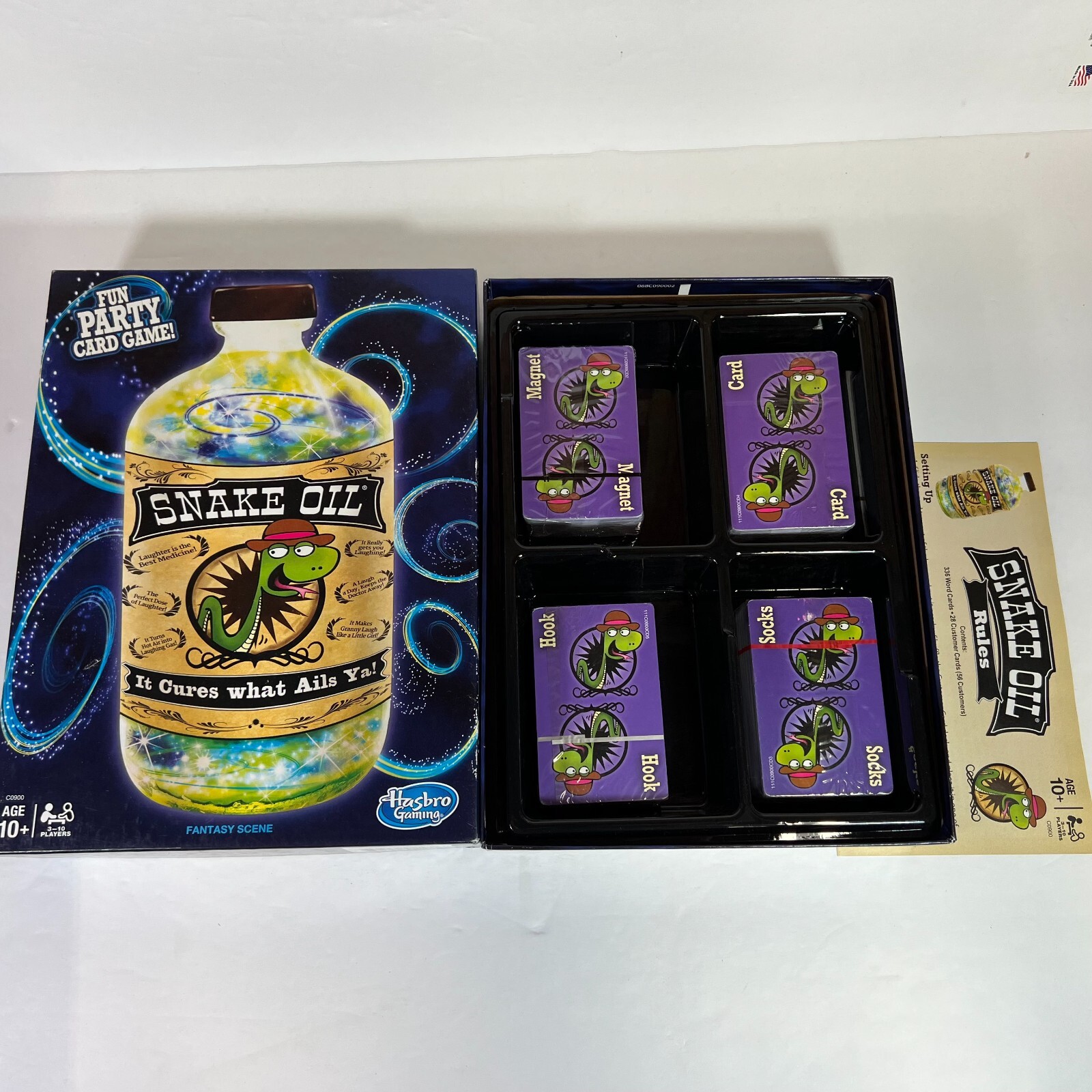 Snake Oil Board Game Hasbro Party Card Game USA 100 Open Box (Cards Sealed) eBay