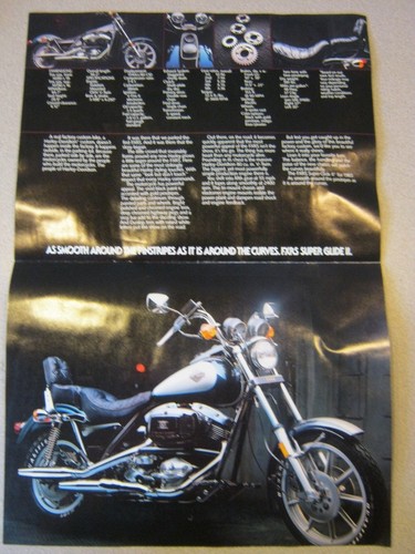 FOLLETO HARLEY DAVIDSON 82-83 LITERATURA MANUAL FXE FXR FXWG FXSB FXRS FLH FLHT - Imagen 8 de 21