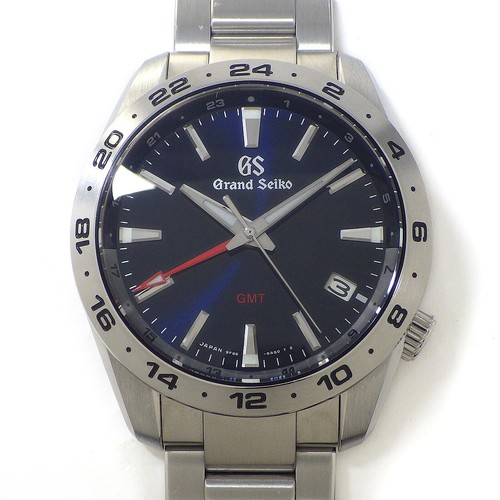 Grand Seiko Uhr Sport Collection SBGN029 GMT Navy Dial Edelstahl Quarz - Bild 1 von 11