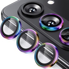 For Samsung Galaxy Z Fold5 4 Alloy Metal HD Glass Camera Lens Protector Ring Cap