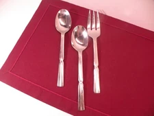Reed & Barton NEWPORT BEACH Stainless Flatware 2 Serving Spoons 1 Serving Fork