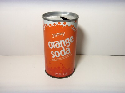 YUMMY ORANGE SODA 12 OZ STEEL CAN MELROSE PARK, ILL  VINTAGE