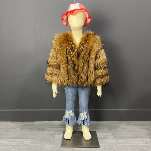 Girls Real Fur Coat Girls Warm Winter Coat Fur Jacket Natural Fur Coat Clothing - Picture 46 of 53