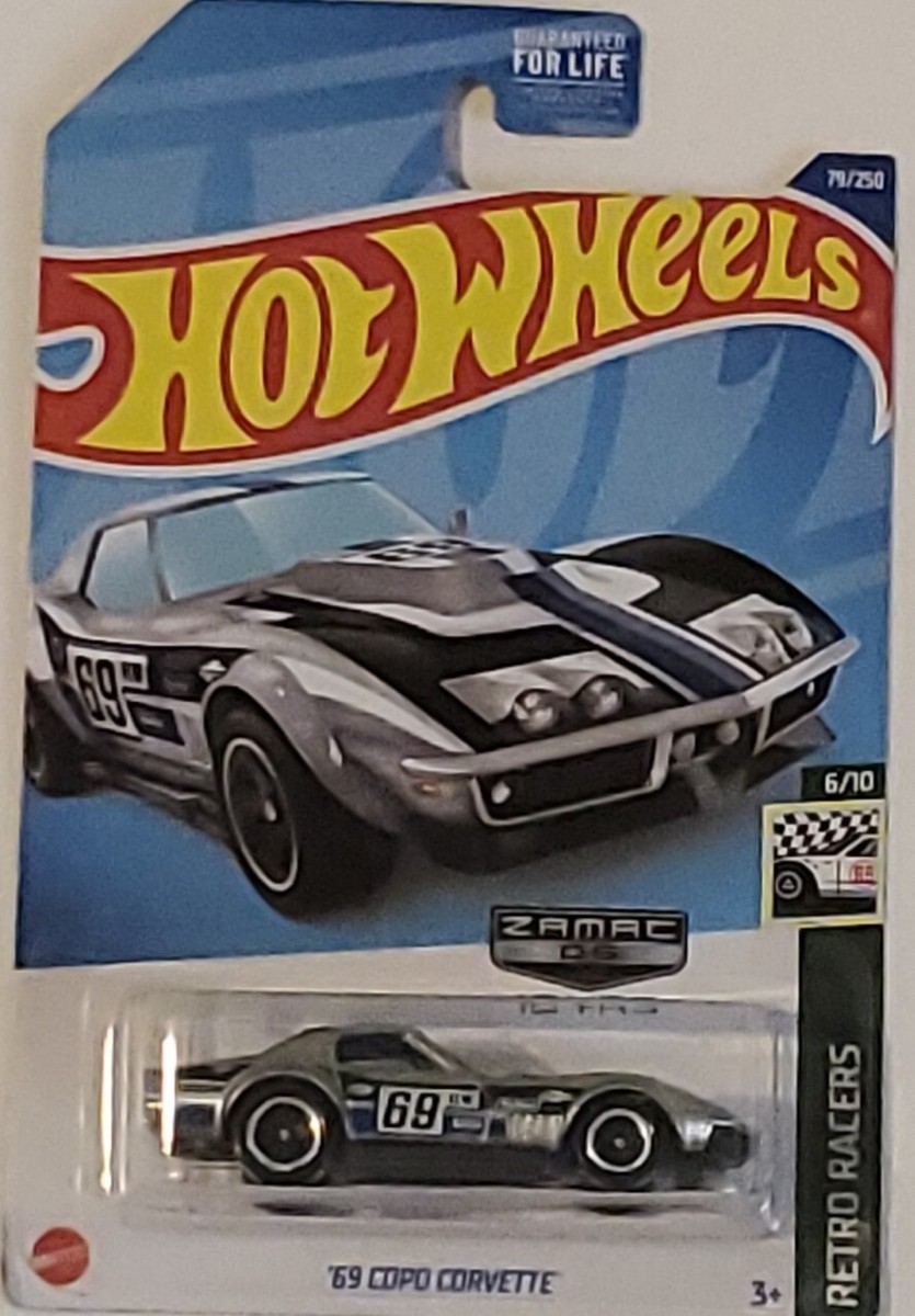 ホットウィール '69 COPO CORVETTE 38th Annual Hot Wheels '69 Copo Corvette Retro Racers 6/10 Mattel Zamac