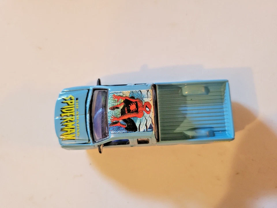 Johnny Lightning 1999-2004 Ford F-Series picape azul SPIDERMAN F250 1/64 - Imagem 3 de 4