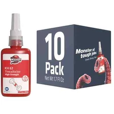 Kraken Bond High Strength Red Threadlocker KH 62 (1.7 oz / 50 ml) - 10 Pack