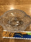 Cut Glass Footed Covered Candy Dish With Bird, Vintage — photo 3