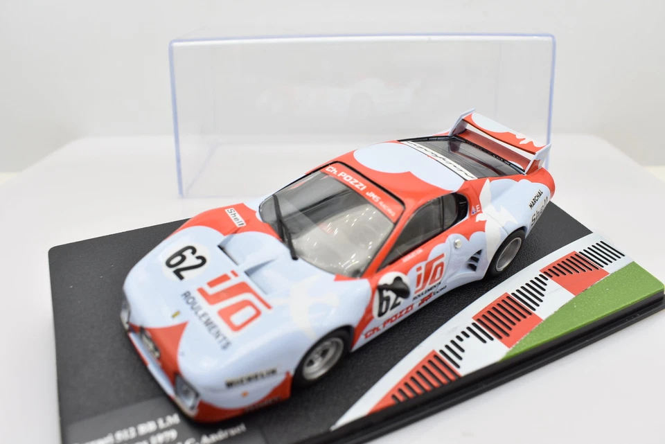 Modellino auto Ferrari 512 BB Le mans racing collection scala 1:43 ixo diecast - Immagine 2 di 3