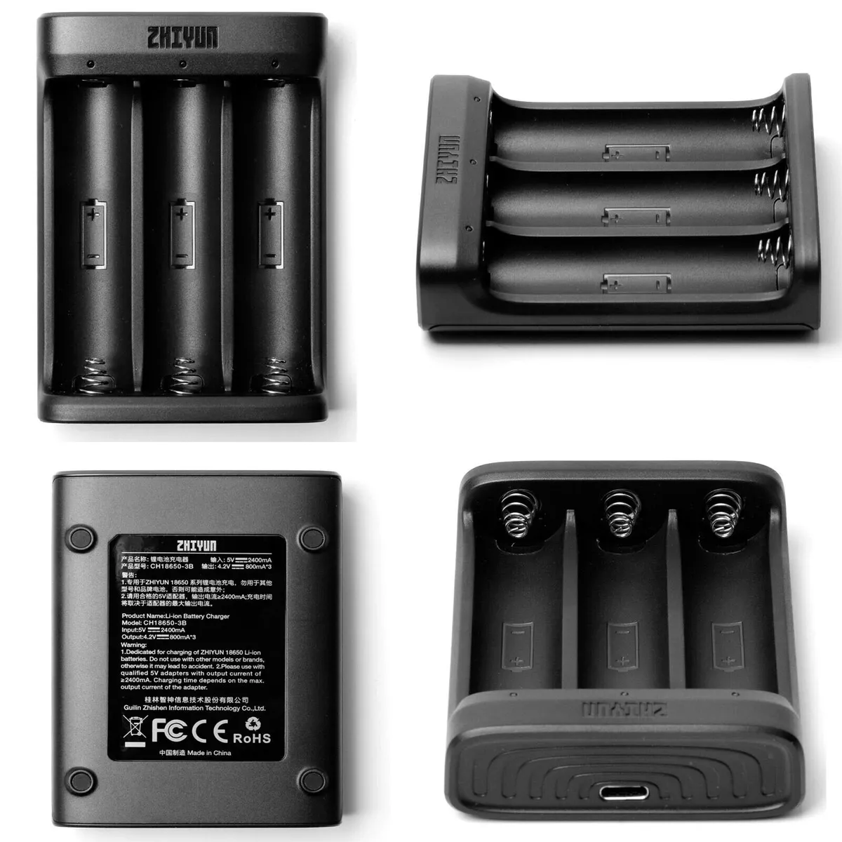 For Zhiyun Crane 2 Lithium Battery Charger 3-Slot Stabilizer