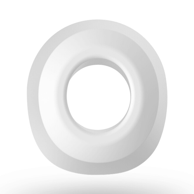 Daloual - 3 testine di ricambio per scopino WC bianco, ca. 8 cm + 1