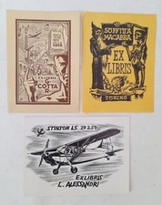 ♥ LOTTO 3 EX LIBRIS LORENZO ALESSANDRI Soffitta Macabra SURFANTA ANNI 1953 59 p5