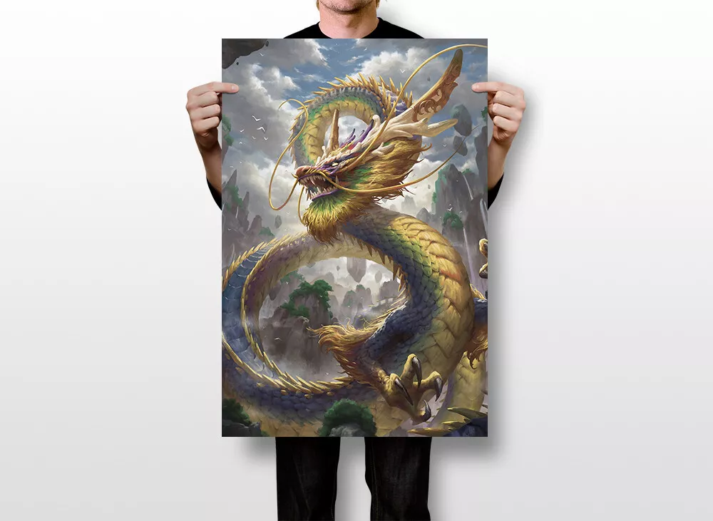 Chinese Dragon Tattoo Style - Chinese Dragon - Posters and Art Prints