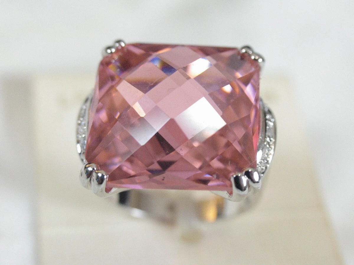 Lord Taylor Pink Topaz Sterling Ring 6.5 7 eBay