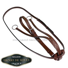Henri de Rivel Running Martingale Adjustable Leather Necklace Martingale