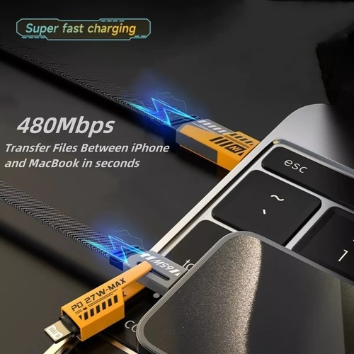 4 in 1 Multi USB PD Charger Charging Cable Cord For iPhone USB C Samsung Android - Picture 10 of 22