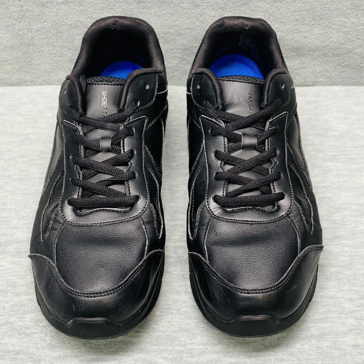 SHOES FOR CREWS Size 13 Men s Gallery Black Leather Slip Oil