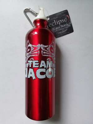 Twilight Eclipse Trinkflasche Wasserflasche Team Jacob Karabiner Sportflasche