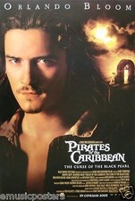 PÓSTER PIRATAS DEL CARIBE: "MALDICIÓN DE PERLA NEGRA" - Orlando Bloom & Fire In Sky
