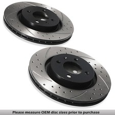 DISCHI FRENO FORATI ANTERIORI SCANALATI 294 MM PER SEDILE IBIZA 6K 2.0I CUPRA 1.8I 1.9...