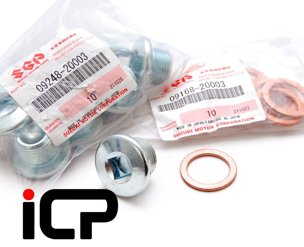 Genuine Axle Diff Oil Filler Drain Plug & Washer Fits: Suzuki