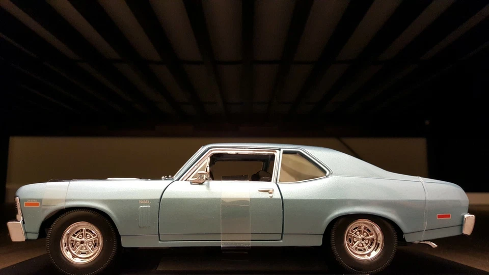 Licensed GM 1/18 1:18 Scale Chevy Chevrolet NOVA 396 SS detail diecast model car - Image 4 of 4