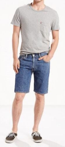 Levis 505 pantaloncino regular uomo taglia 44 stone wash lunghezza ginocchio denim pesante - Foto 12 di 29