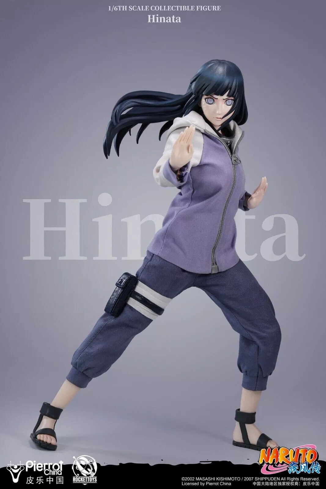IN STOCK New RocketToys ROC-006 1/6 Shippūden Hinata Hyuga Action Figure