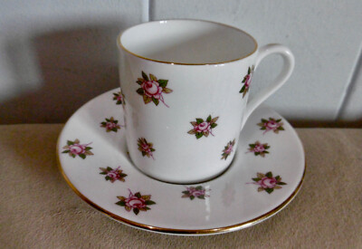 AYNSLEY- England  Porzellan Sammeltasse Teetasse Fine Bone China Rosen Dekor