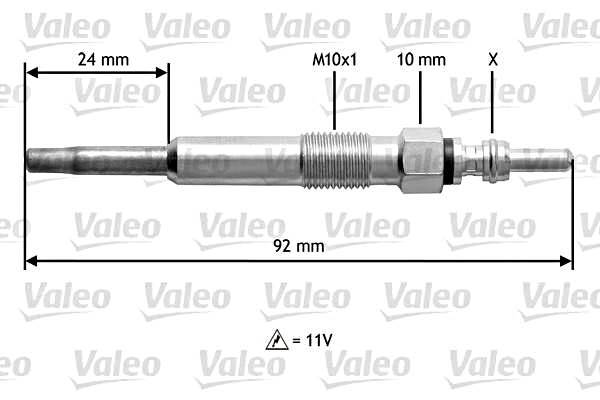 NEW Valeo Glow Plug Fits VW AUDI SEAT SKODA FORD Bora Caddy II Flight Mk4 59624J