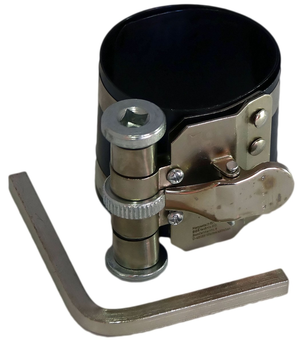 Collier à Segments BGS 1887 - Pour Montage Piston Sans Abîmer Segments | Noir, 60-90mm