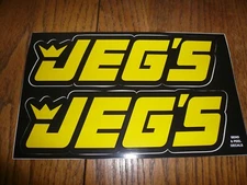 Lot of 2 JEG'S STICKERS - Vintage