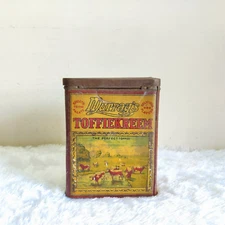1930s Vintage RS Murray's Kreem Toffee Advertising Tin Box London TB1630