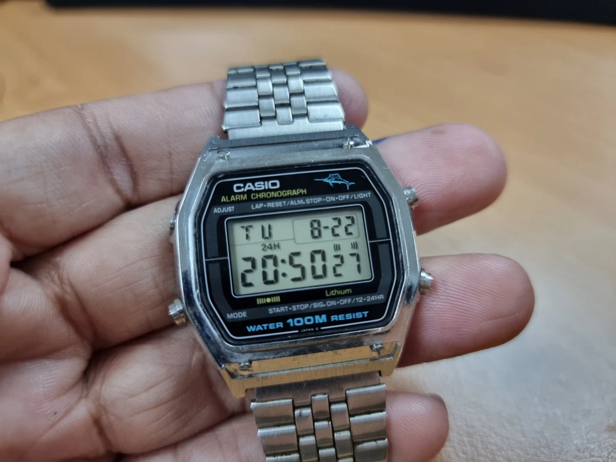 Vintage Casio Marlin W-450 Mod. 248 Digital 100 M Original Japan Men's Watch