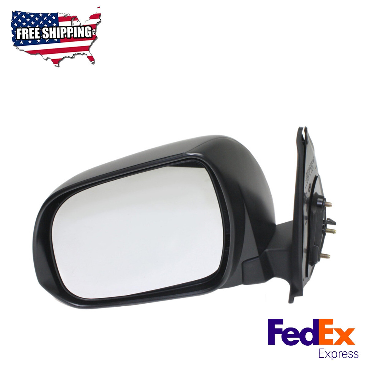 Mirror Textured Black Driver Side Replacement for 2012-2015 Toyota Tacoma