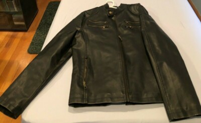 AMERICAN RAG POLYURETHANE LEATHER JACKET (XL) NEW WITHOUT TAGS