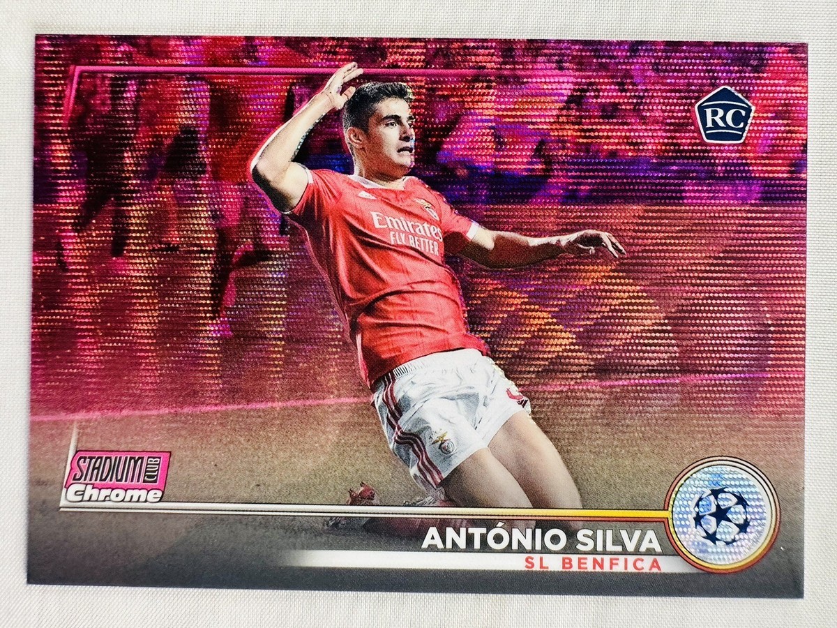 Antonio Silva 2022-23 Stadium Club Chrome UEFA Pink Wave
