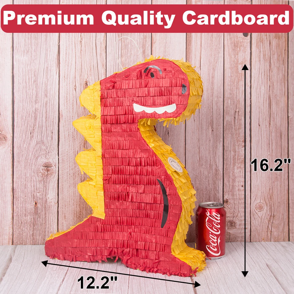 Dinosaur Pinatas Toy with Hanging LoopColorful Festival Party Supplies Favor US - Image 2 of 4