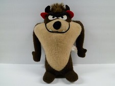 Vtg 70s Taz Tasmanian Devil Plush Stuffed Animal 13" Warner Bros Mighty Star